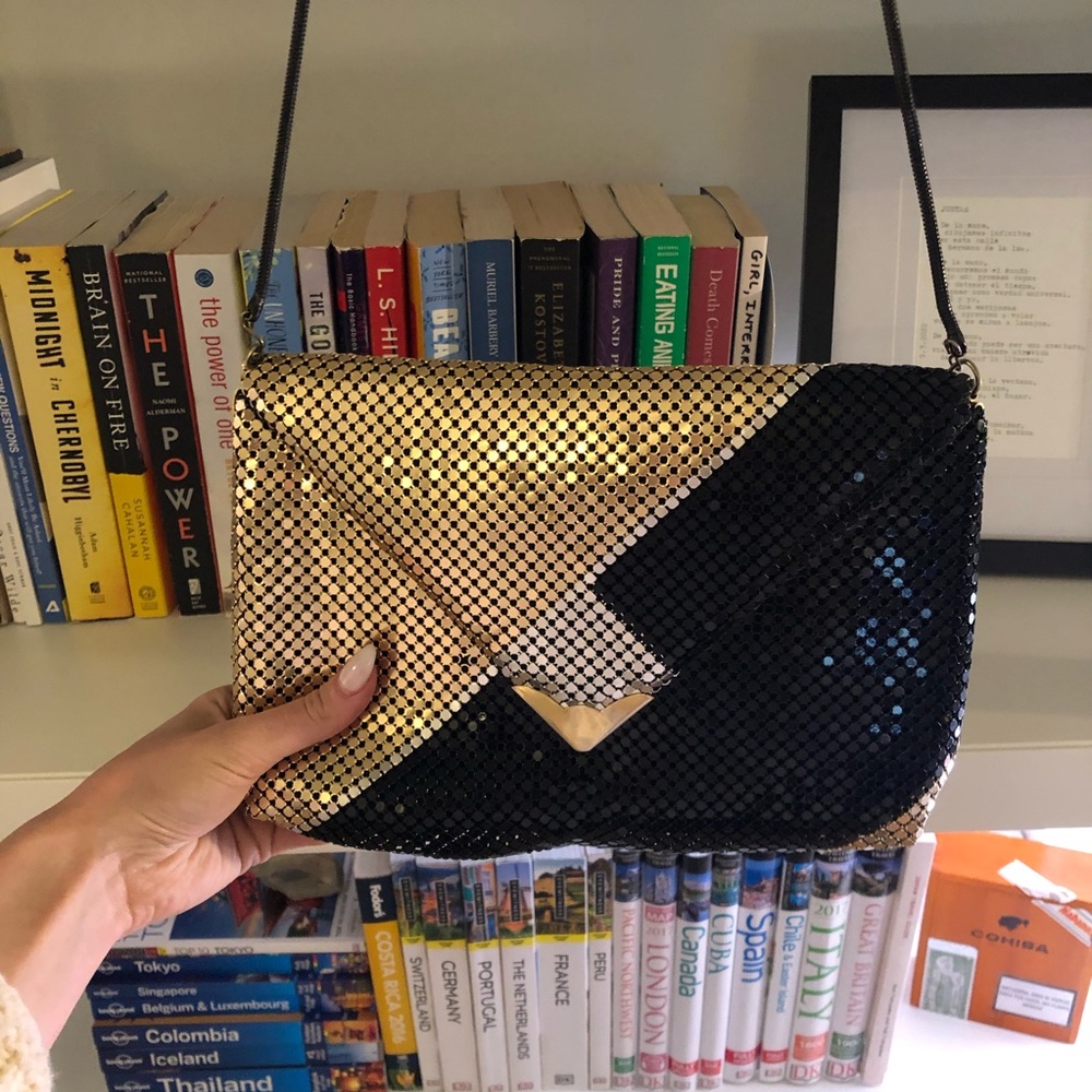 Vintage Tricolor Chainmail Evening Clutch